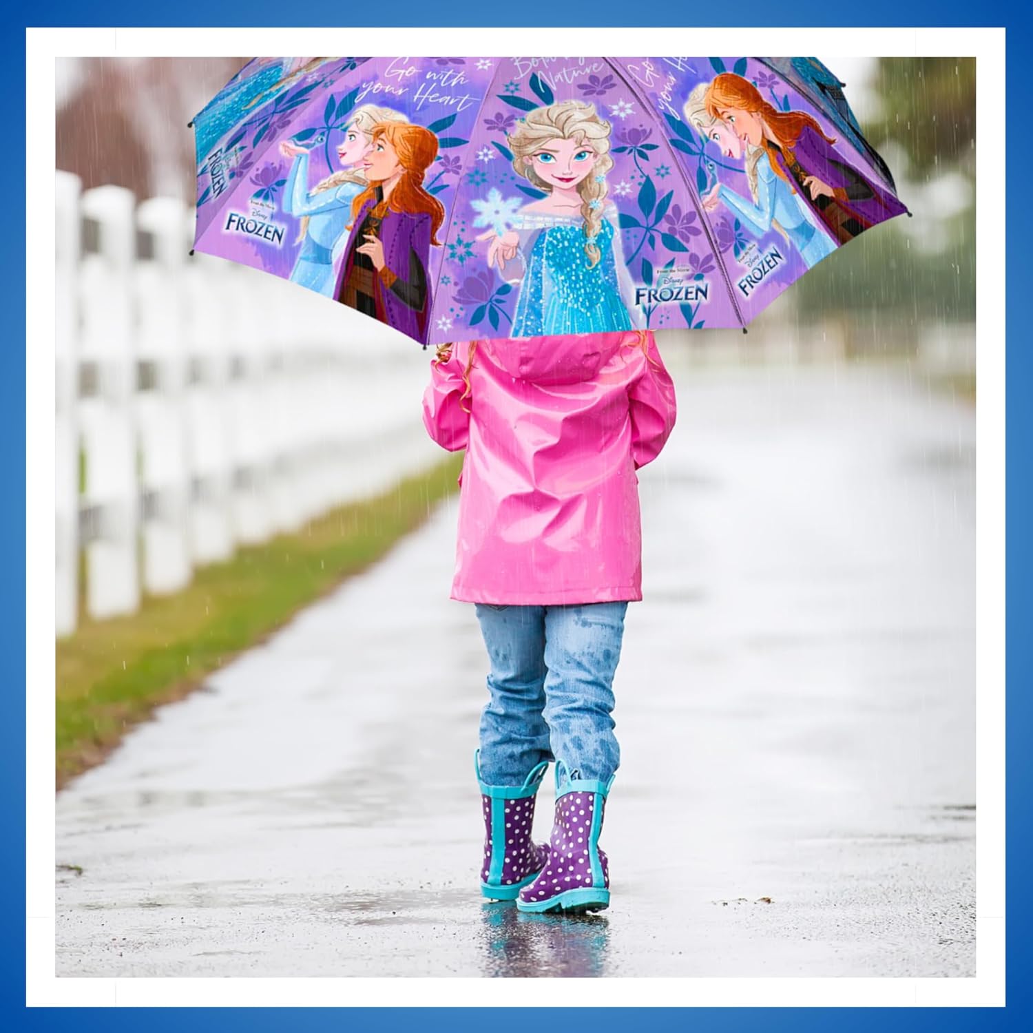 Parapluie compact Disney La Reine des Neiges à structure pliante pour fille – Image 3