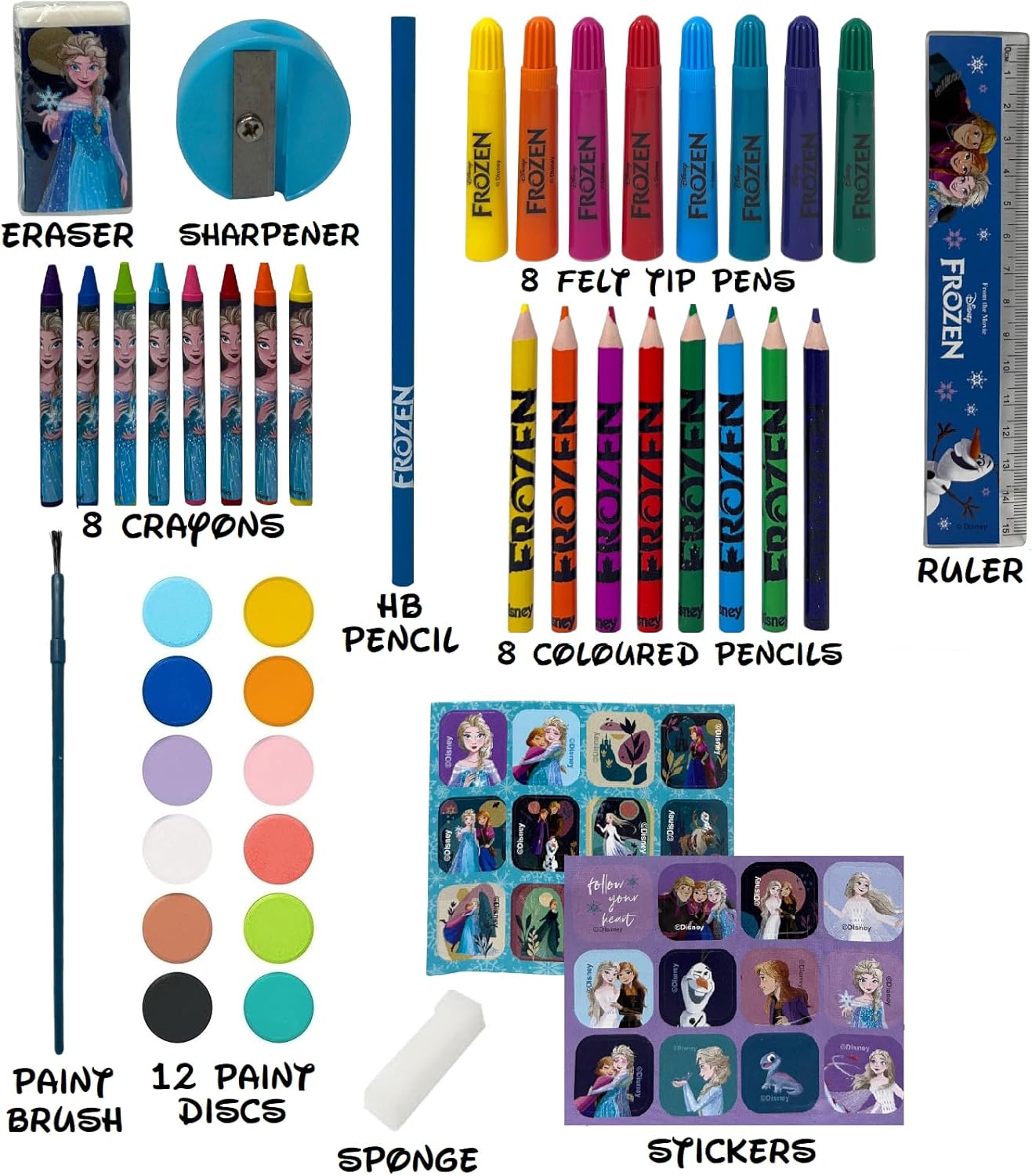 Coffret créatif Disney Frozen 2 65 pièces avec Elsa et Anna – Image 2