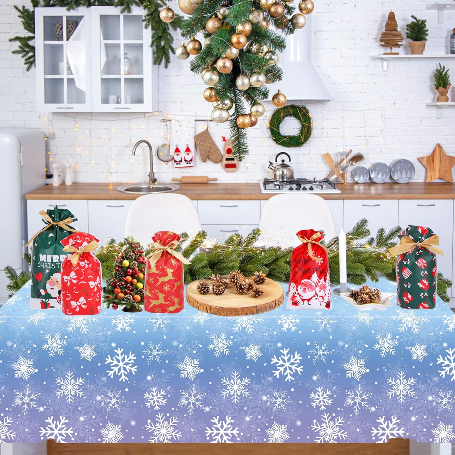 Nappe d’anniversaire Reine des Neiges en plastique 137 x 274 cm, lot de 2 – Image 7