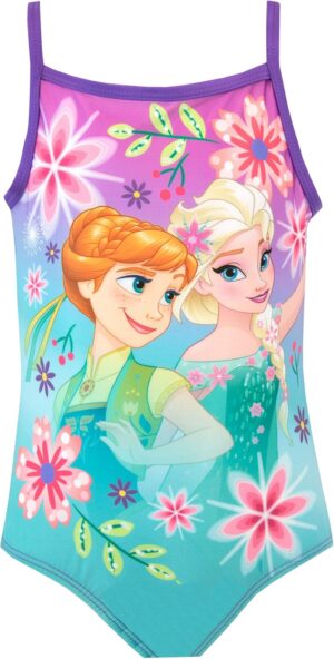 Maillot de bain 1 pièce Disney La Reine des Neiges avec Anna et Elsa pour fille