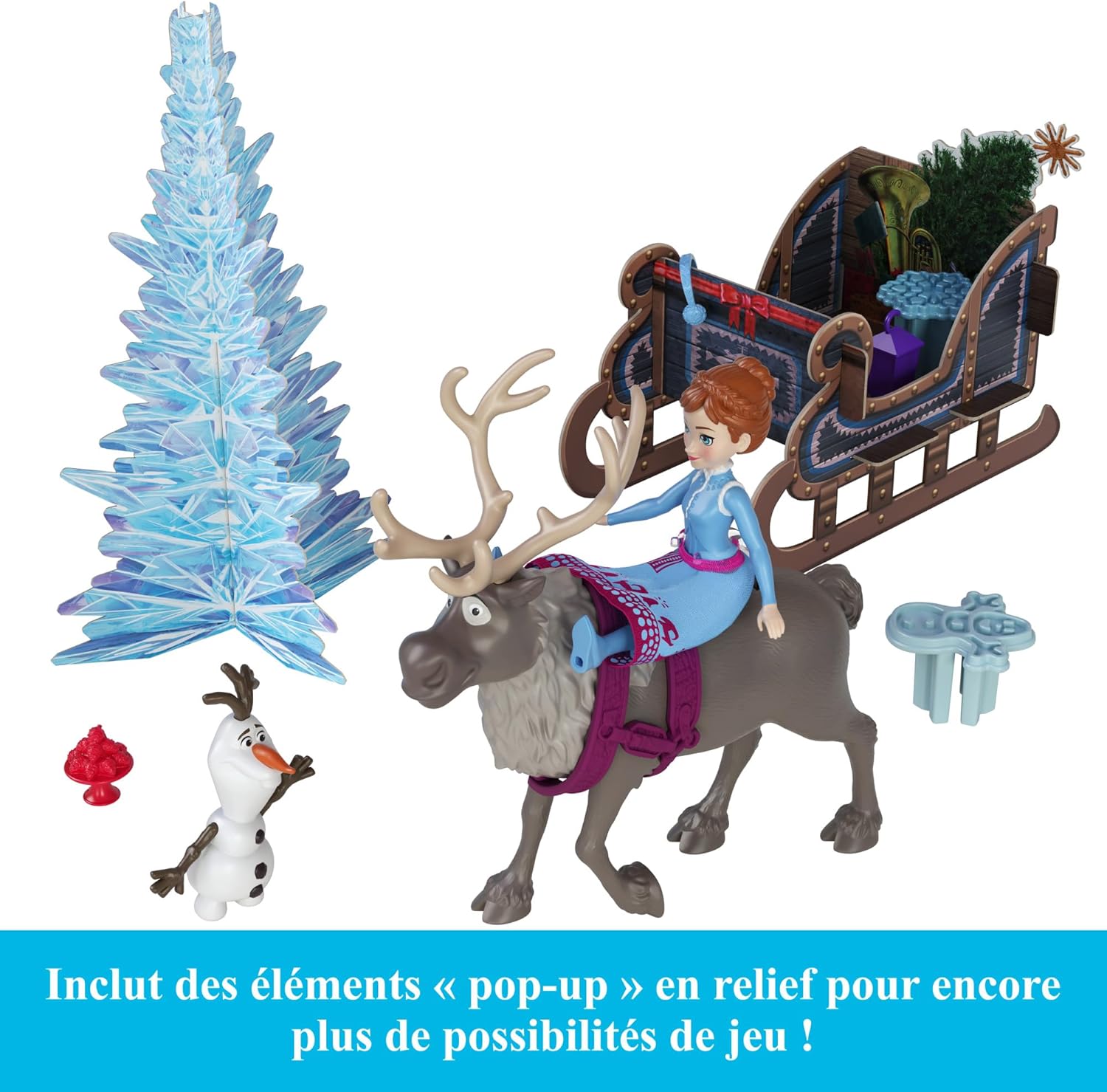 Calendrier de l’Avent Disney La Reine des Neiges avec Anna, Elsa et accessoires de jeu – Image 4