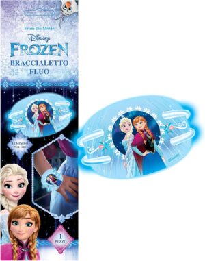 Bracelet bleu Disney La Reine des neiges à lumière fluorescente 33311