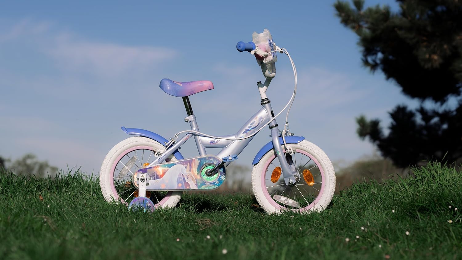 Vélo enfant Disney La Reine des Neiges 14" pour 4 à 6 ans – Image 4