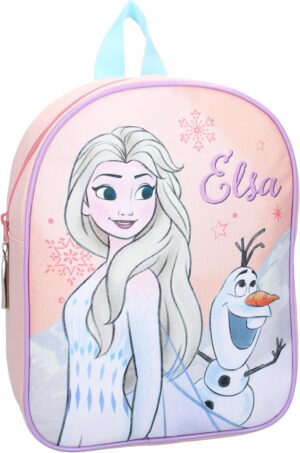 Sac à dos Disney La Reine des Neiges Elsa et Olaf rose, 1 compartiment