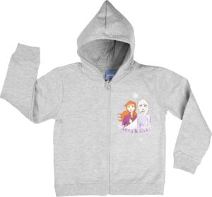 Sweat à capuche gris Disney Frozen La Reine des Neiges enfant