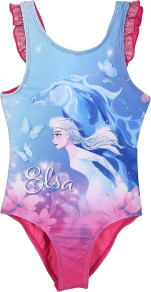Maillot de bain 1 pièce sans manche La Reine des Neiges