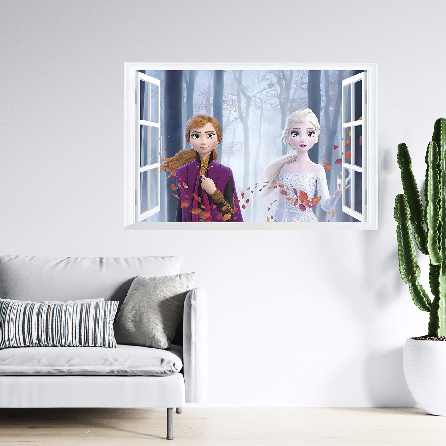 Stickers muraux Reine des Neiges 2 feuilles 43 cm x 65 cm – Image 4