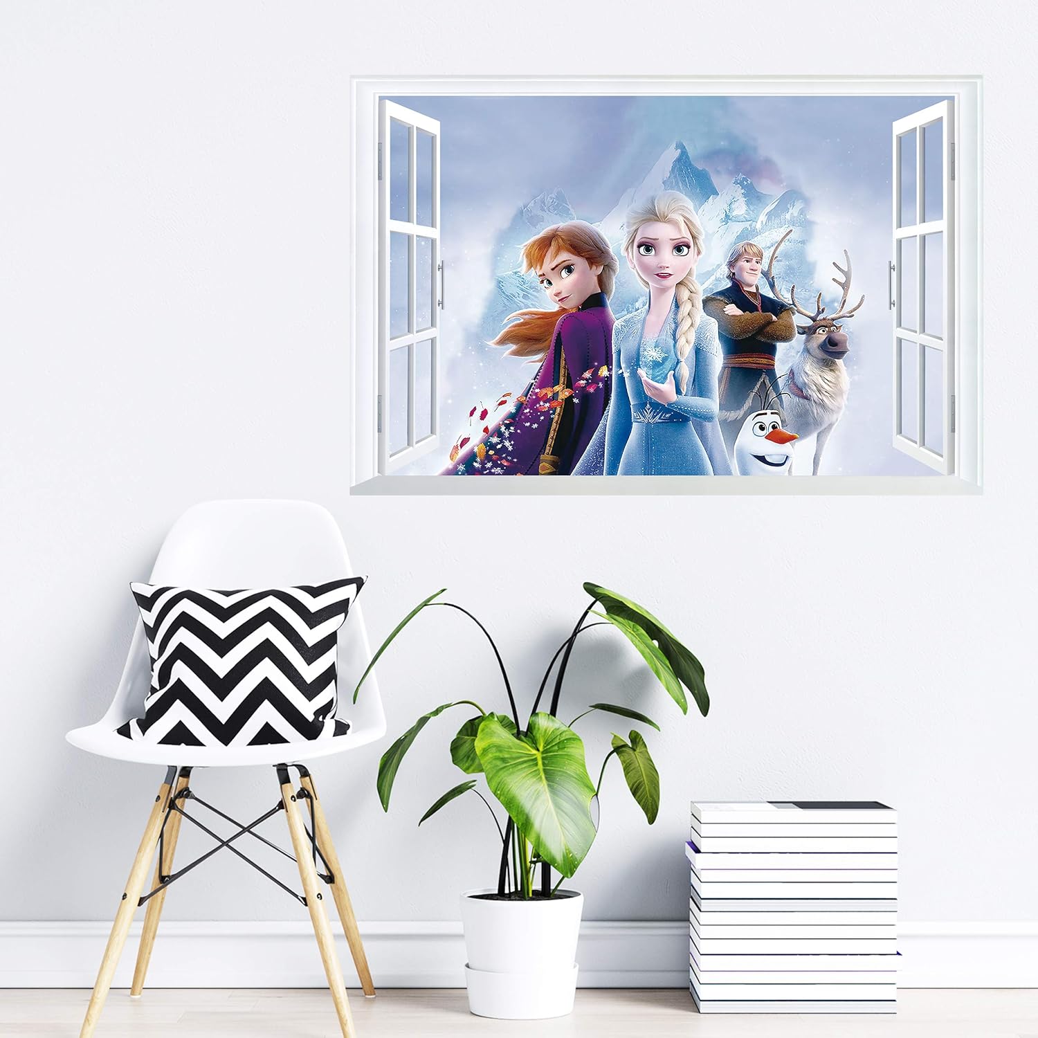 Stickers muraux La Reine des Neiges Princesse, 2 feuilles 43 x 65 cm – Image 5