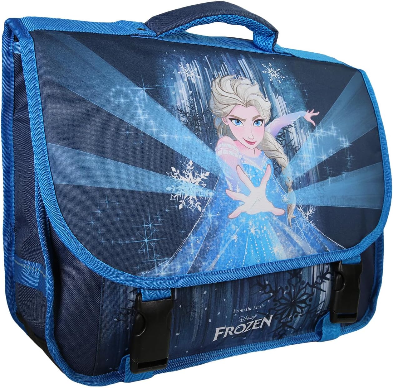 Cartable 38x13x34cm Elsa Disney Frozen La Reine des Neiges, 2 compartiments – Image 2