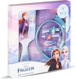 Kit cheveux Disney La Reine des Neiges Elsa et Anna avec serre-tête et brosse