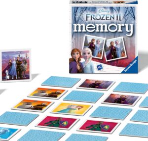 Jeu de mémoire Disney La Reine des Neiges 2 avec Elsa, Anna et Olaf, 48 cartes