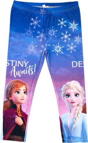 Legging fille Disney La Reine des Neiges Anna et Elsa Bleu 4