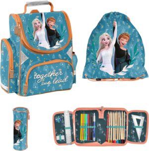 Cartable PASO La Reine des Neiges, ensemble école 4 pièces