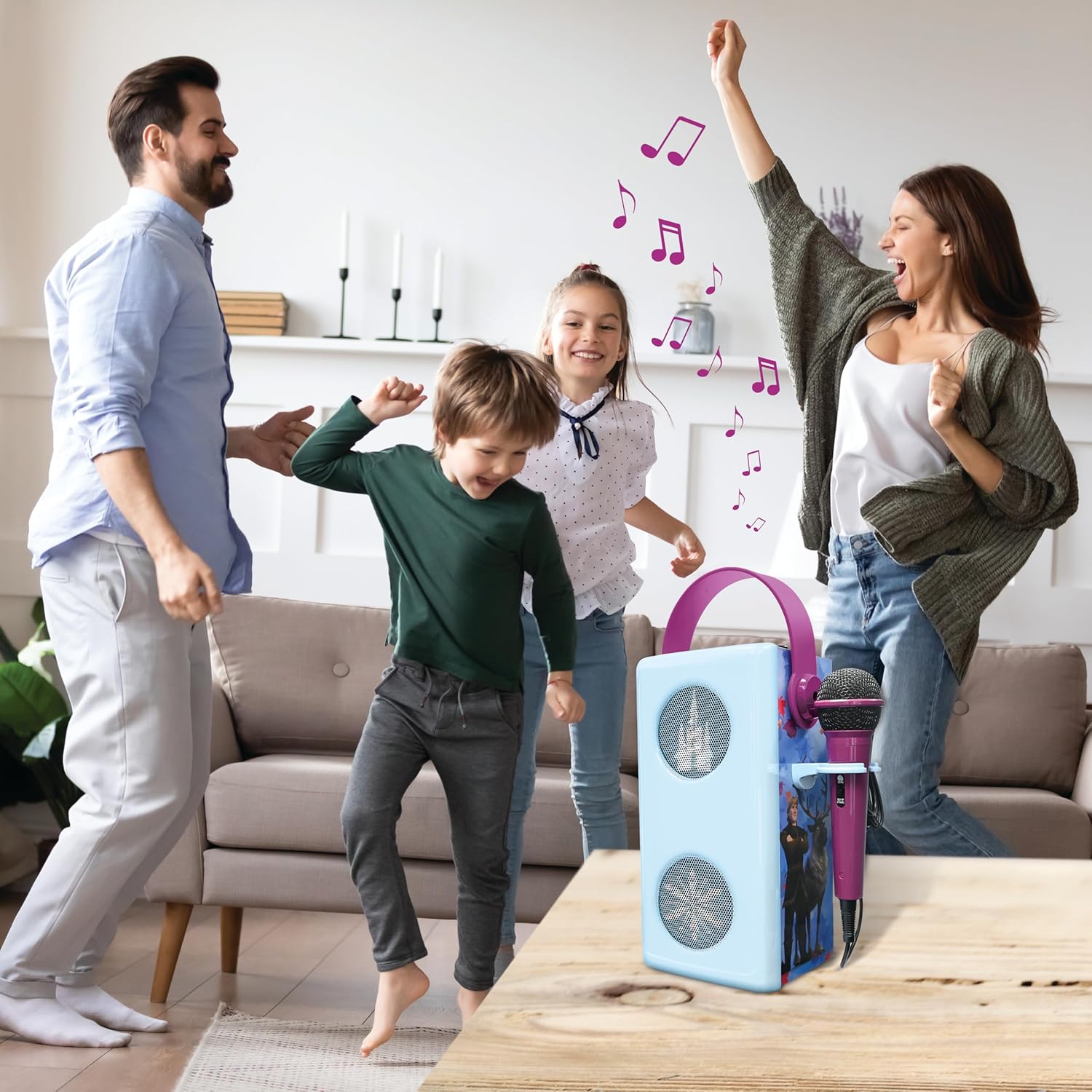 Enceinte Bluetooth lumineuse La Reine des Neiges Lexibook avec micro – Image 4