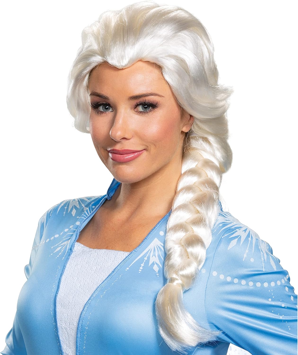 Perruque blonde Elsa Disney Frozen 2 femme taille unique