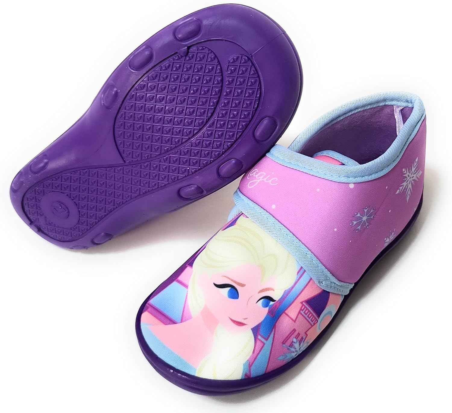 Chaussons demi-bottes Disney La Reine des Neiges Elsa à velcro pour fille – Image 2