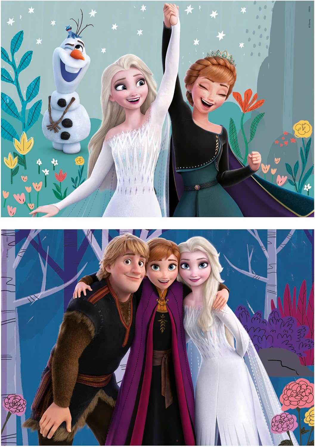 Reine des Neiges, lot Educa de 2 puzzles en bois 25 pièces – Image 3