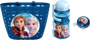 Ensemble vélo Bleu La Reine des Neiges 2 avec bidon 350 ml