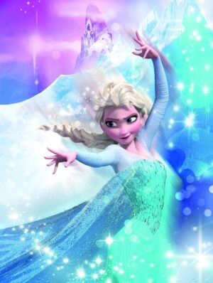 Affiche Frozen 2 Elsa en action sans cadre