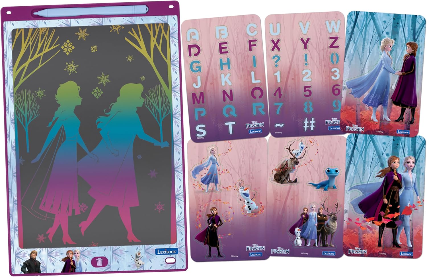 Ardoise magique A4 La Reine des Neiges Lexibook multicolore