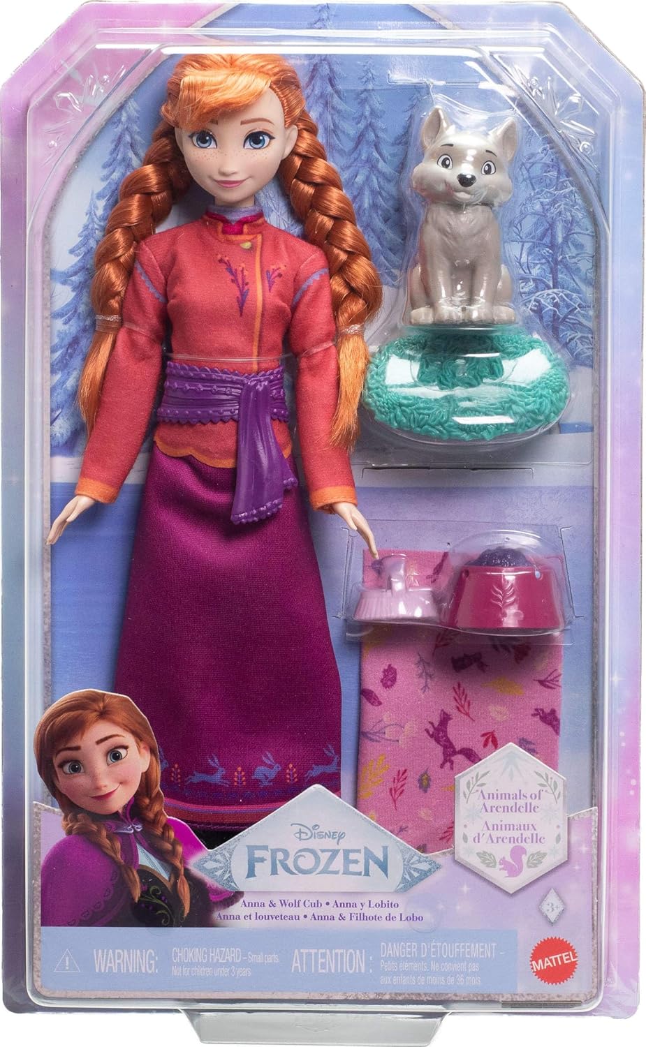 Coffret Anna Disney La Reine des Neiges avec louveteau et 4 accessoires – Image 6