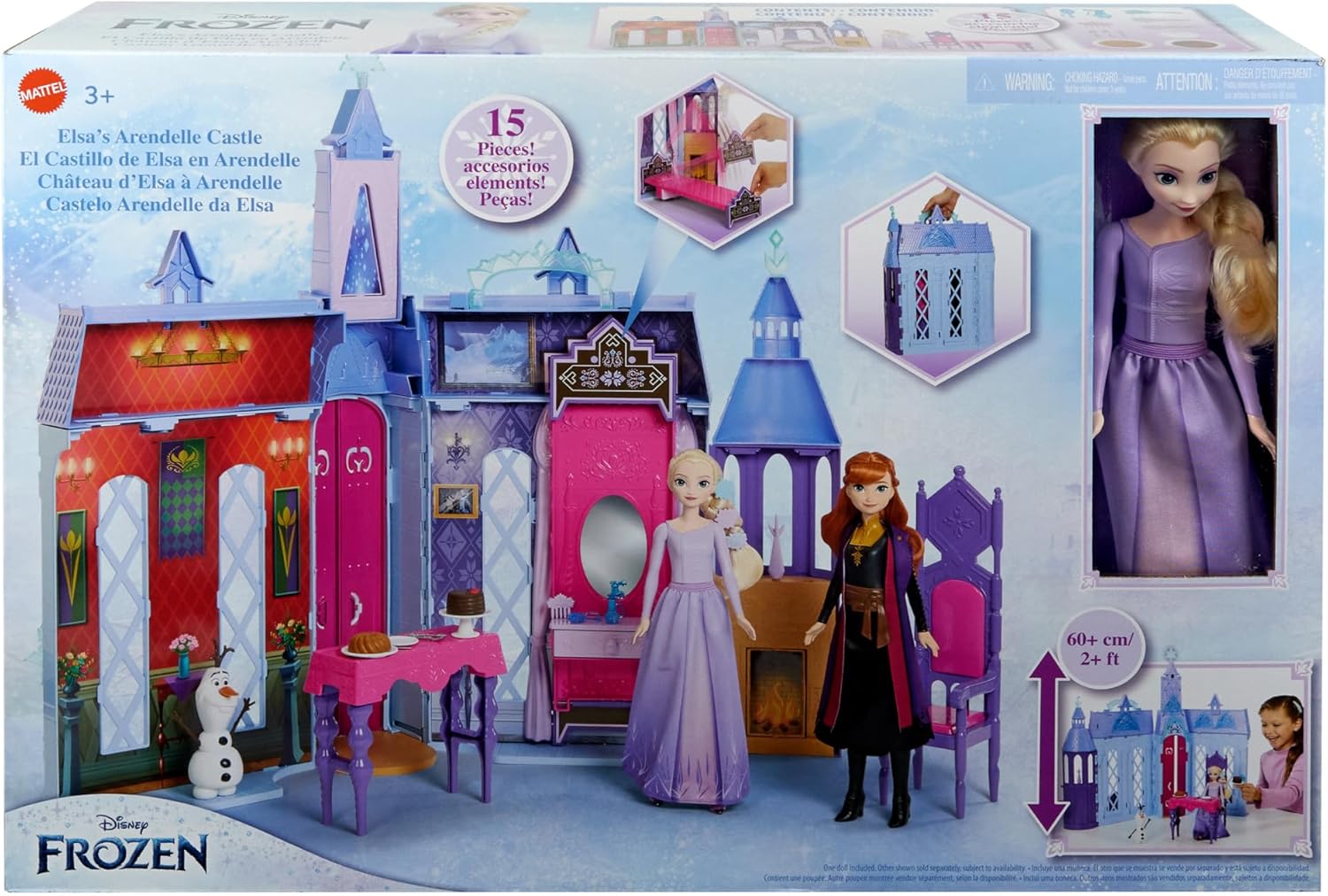 Château d’Arendelle Disney La Reine des Neiges 2 avec Elsa et 15 accessoires – Image 7