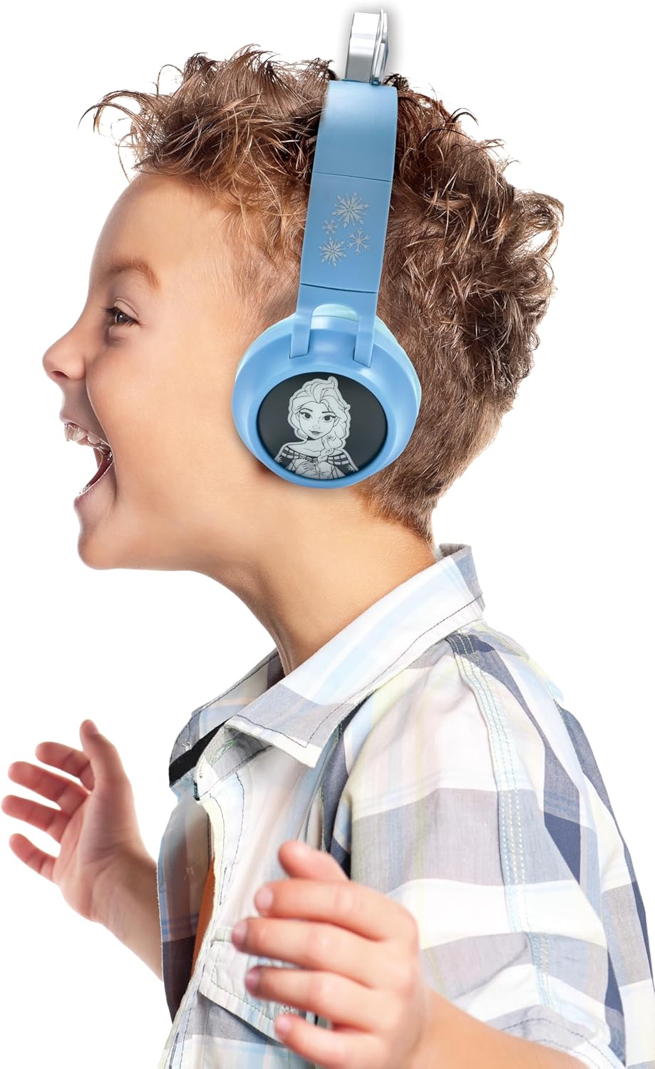 Casque La Reine des Neiges 2-en-1 avec tiare, sans fil et filaire Lexibook HPBT015FZ – Image 6