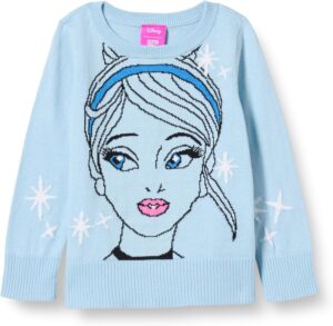Pull en tricot fille Disney Frozen en 100 % coton