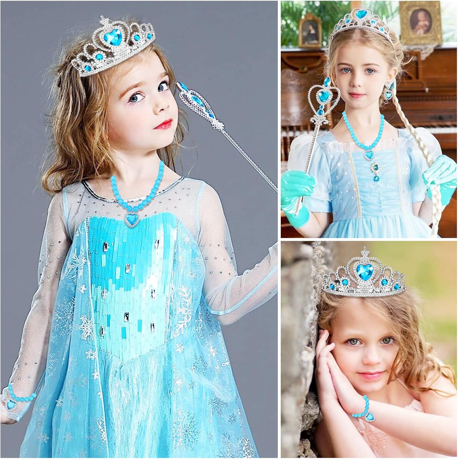 Coffret 8 accessoires Elsa La Reine des Neiges avec bague et tresse – Image 8