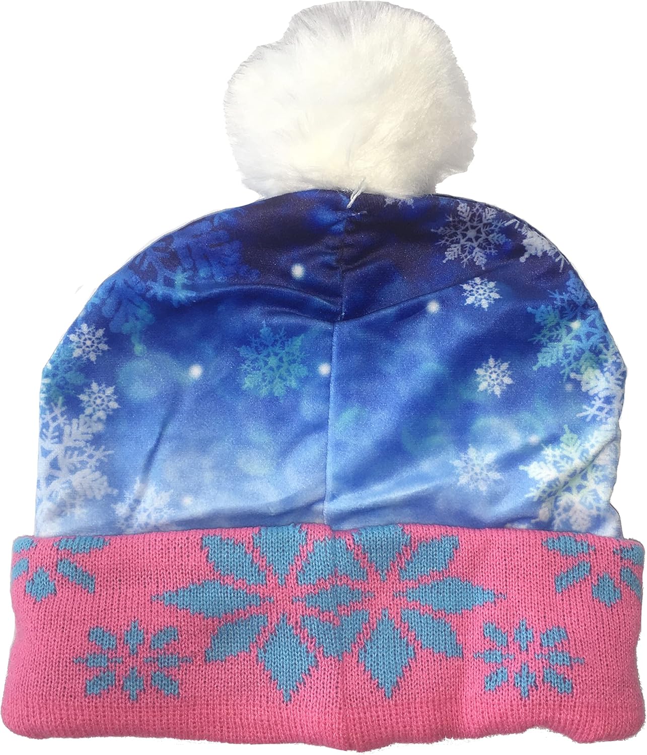 Bonnet Disney Frozen rose avec couronne d’Elsa, taille 52 – Image 2