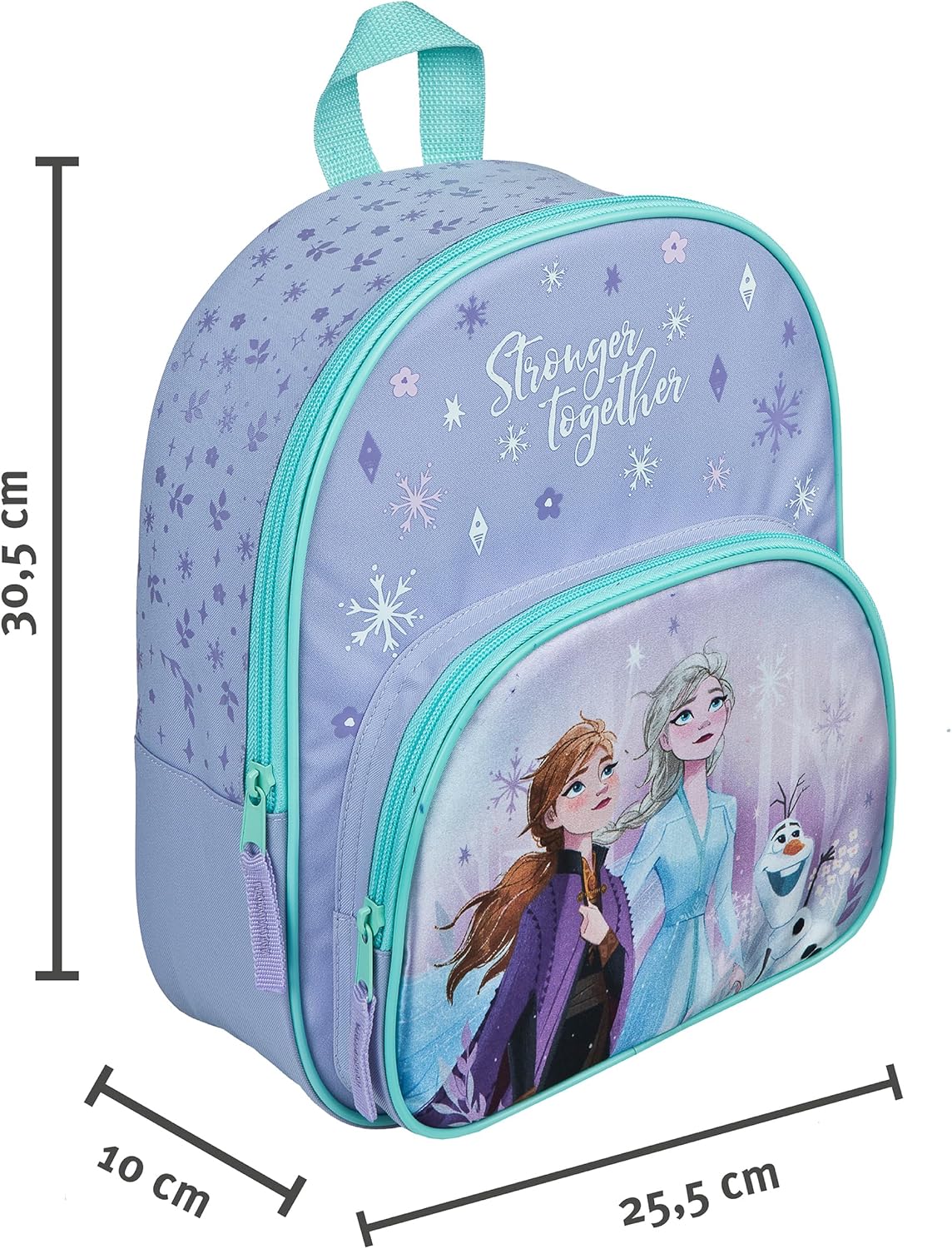Sac à dos enfant Disney Frozen avec poche frontale, dès 4 ans – Image 2