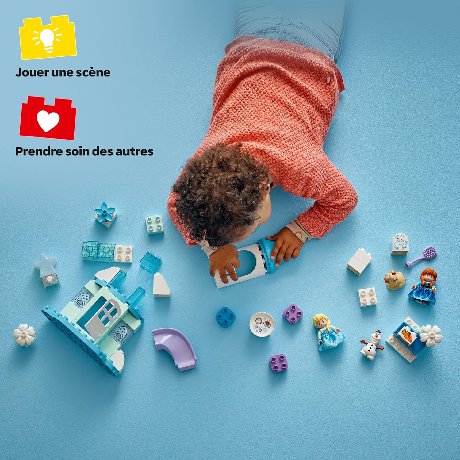 Château de glace LEGO DUPLO Disney La Reine des Neiges avec Anna, Elsa, Olaf et Bébé Sven 10455 – Image 3