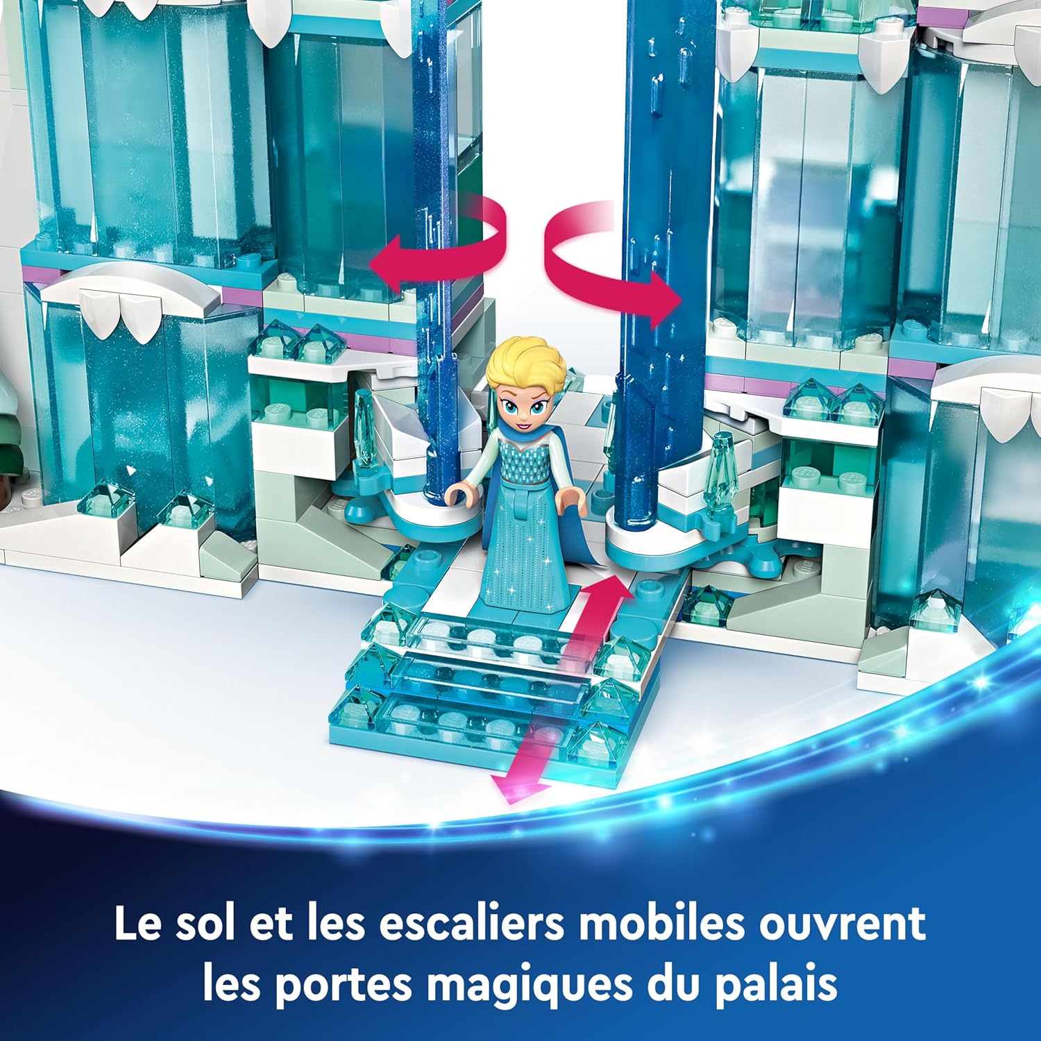 LEGO Disney Palais de glace d’Elsa avec château, Anna et Elsa 43244 – Image 3