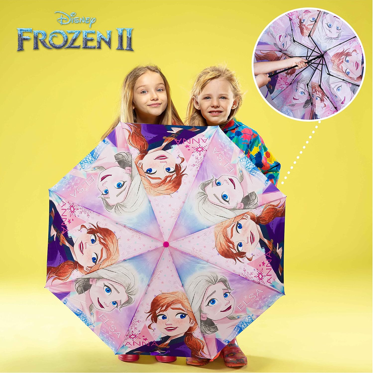 Parapluie pliant enfant Frozen avec housse de rangement – Image 6