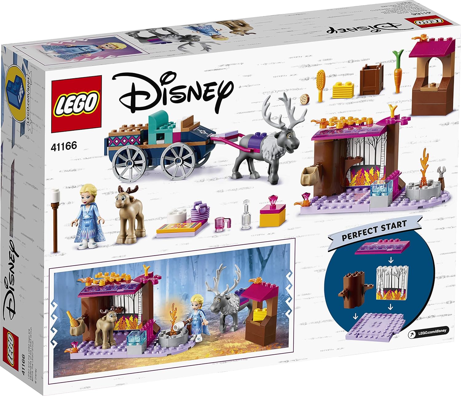 LEGO Disney La Reine des Neiges 41166 avec calèche d’Elsa et écurie – Image 5