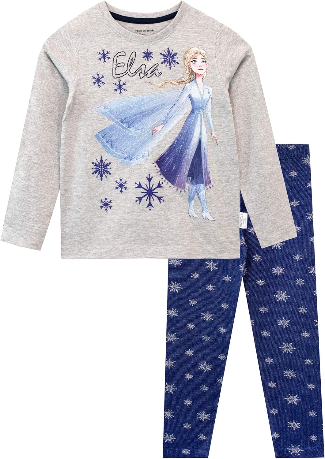 Ensemble fille Disney La Reine des Neiges Frozen avec leggings et t-shirt manches longues
