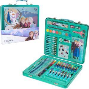 Mallette de coloriage Disney La Reine des Neiges avec feutres, peinture et autocollants