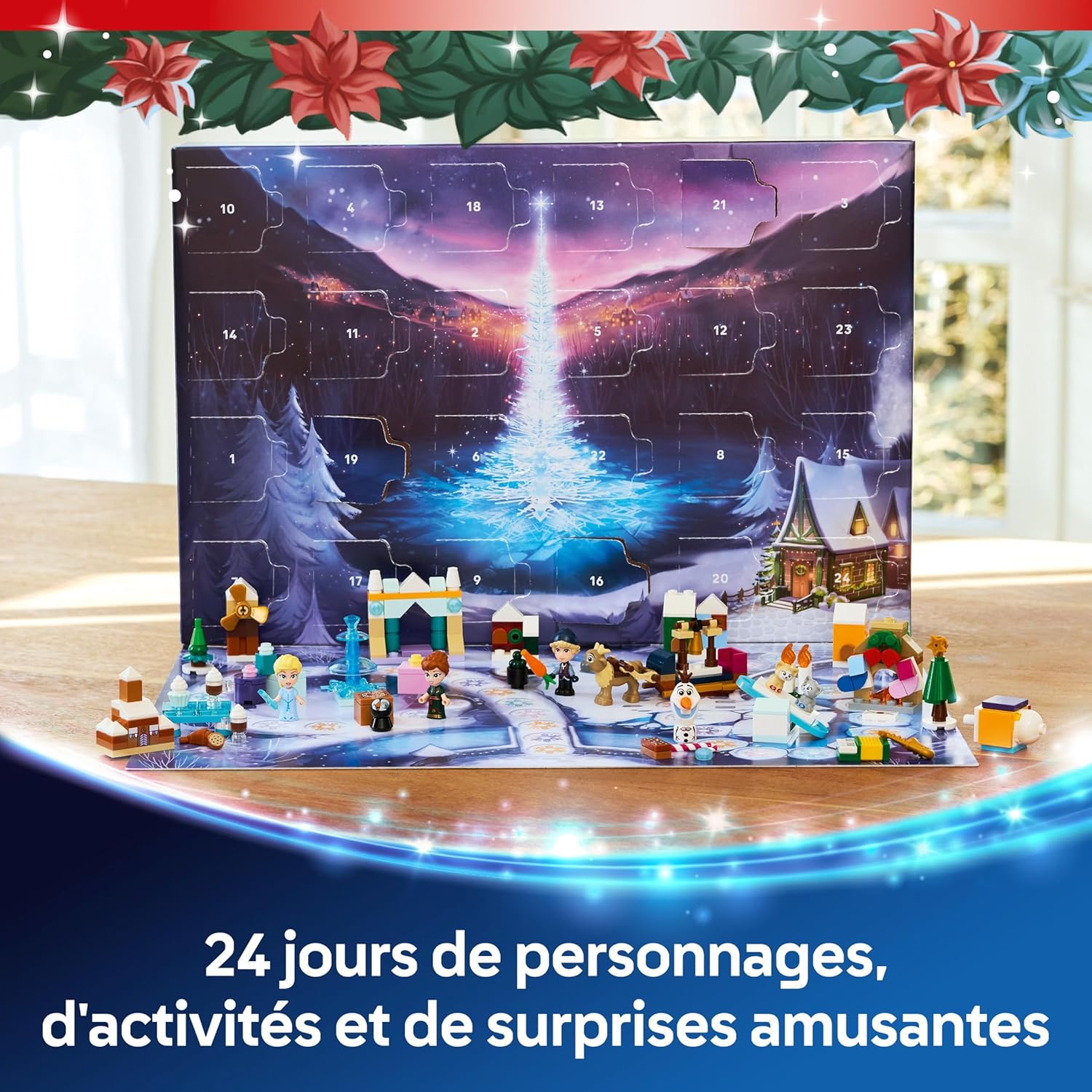 Calendrier de l’Avent 2025 LEGO Disney La Reine des Neiges avec Anna, Elsa et 24 surprises 43273 – Image 3