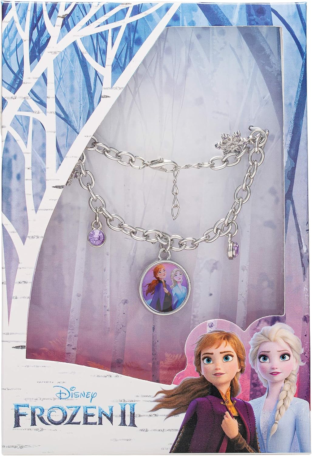 Bracelet à breloques violet Disney La Reine des Neiges – Image 4