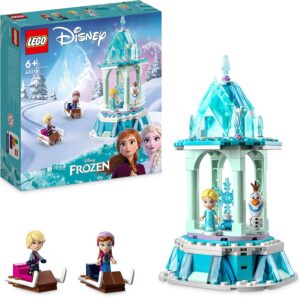LEGO Disney Princesse Manège Magique Anna et Elsa avec Kristoff et Olaf 43218