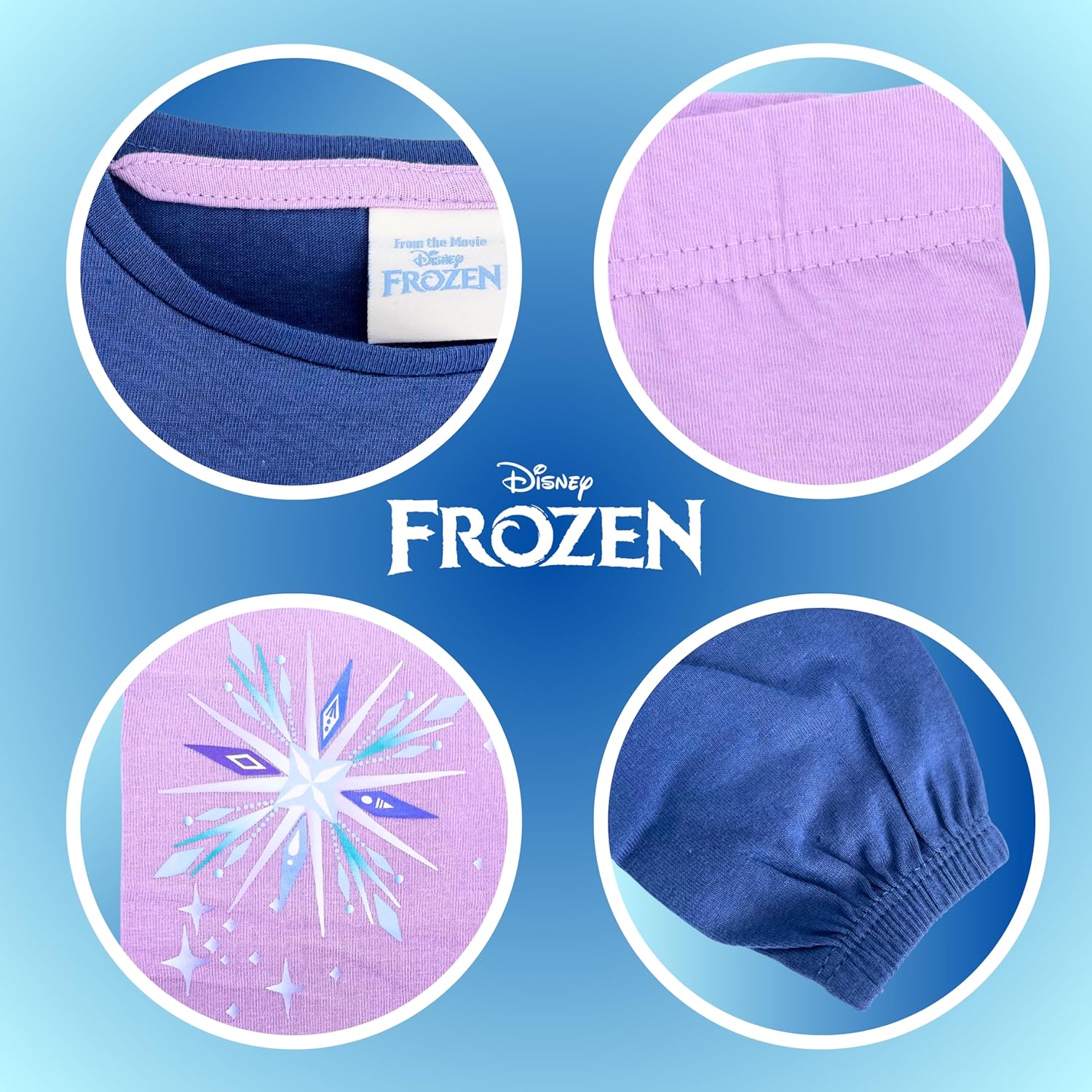 Ensemble 2 pièces Disney Elsa La Reine des Neiges bleu, sweat et legging – Image 7