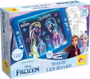 Ardoise magique LED Reine des Neiges avec feutres fluorescents