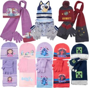 Set hiver 3 pièces fille enfant Reine des Neiges, Minecraft, Spiderman, Ladybug et 44 Chats