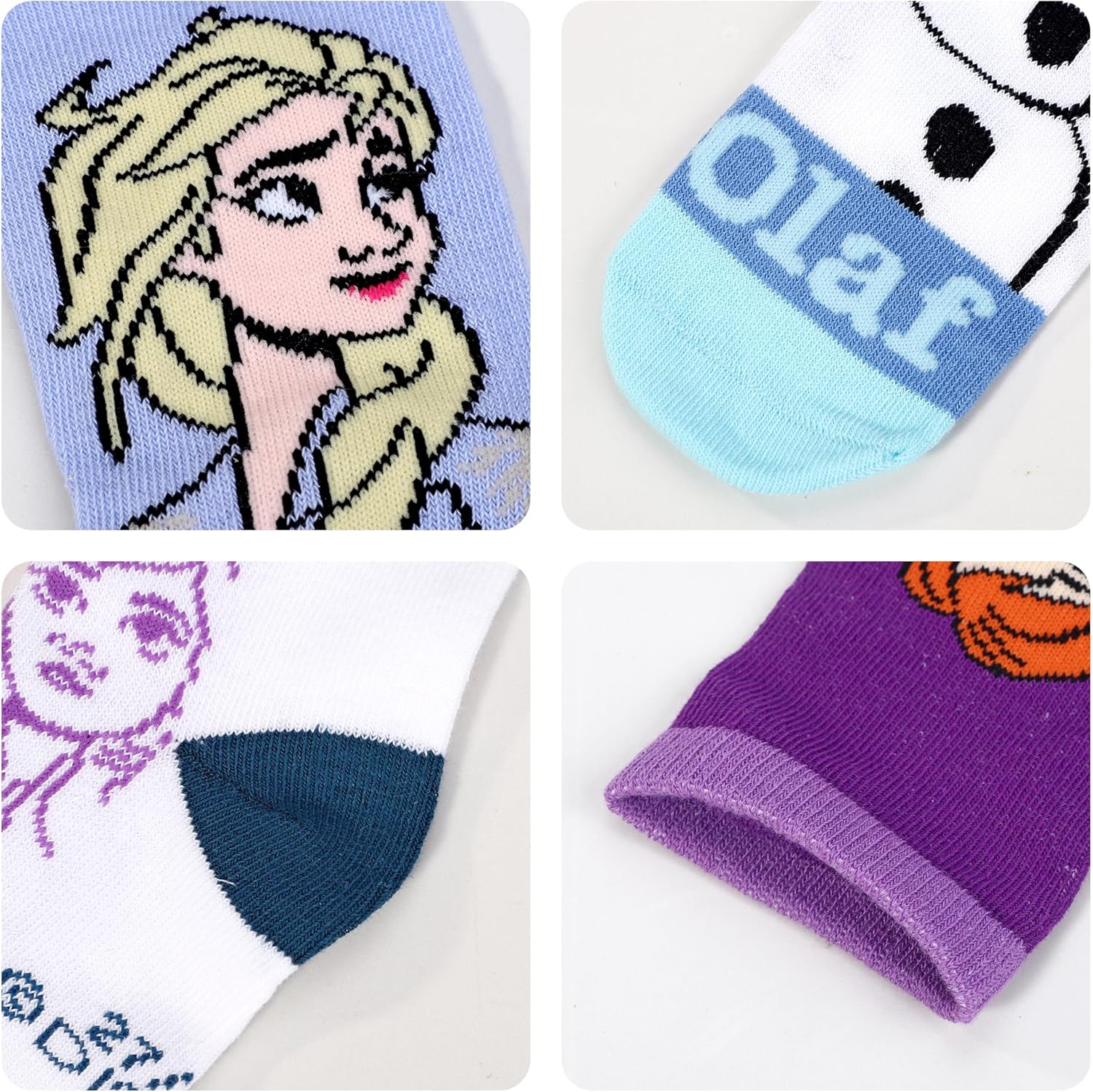 Lot de 4 paires de chaussettes Disney La Reine des Neiges en coton avec tirelire ronde – Image 5