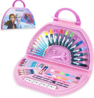 Mallette de dessin Disney Reine des Neiges 50 pièces Rose Frozen