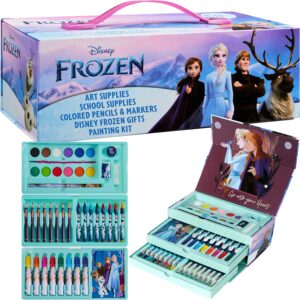 Mallette créative Disney Frozen Elsa avec crayons, feutres et aquarelle