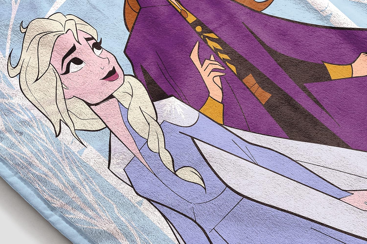 Plaid polaire La Reine des Neiges Les Soeurs Ensemble 130x150 en 100% microfibre – Image 5