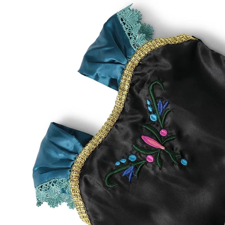 Robe verte Anna La Reine des Neiges avec option accessoires – Image 4
