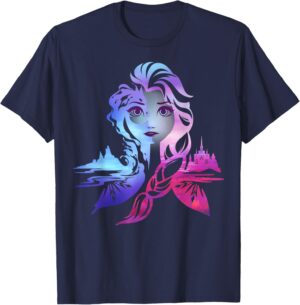 T-shirt Disney La Reine des Neiges 2 Elsa motif divisé
