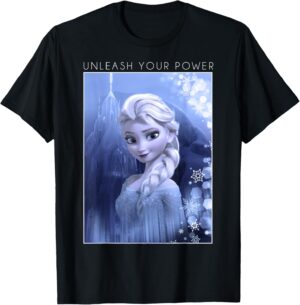 T-shirt graphique Elsa Disney La Reine des Neiges Unleash Your Power